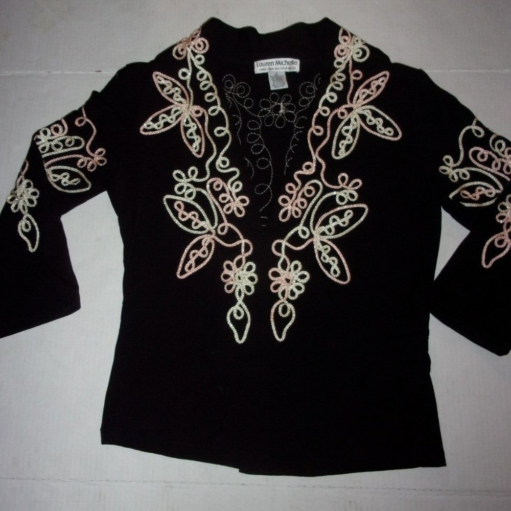 Lauren Michael soutache braid jacket